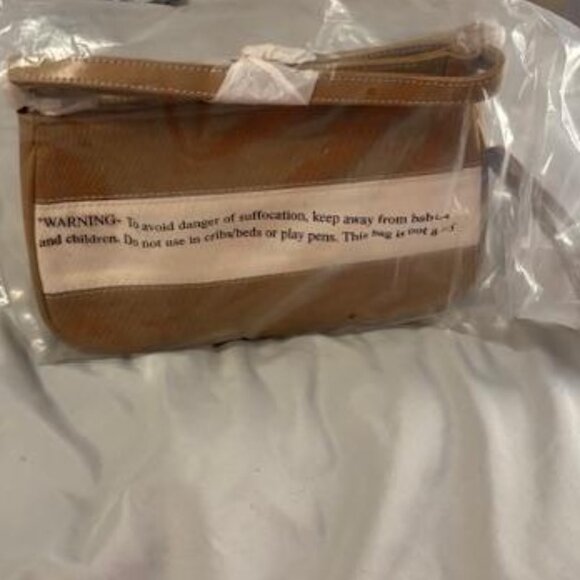 Lifestyles by Kathie Lee Collection Tan and Beige Carry Purse Hand Bag NWT - Picture 5 of 7